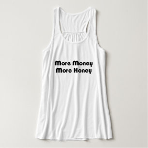 Camiseta Con Tirantes Más dinero más miel