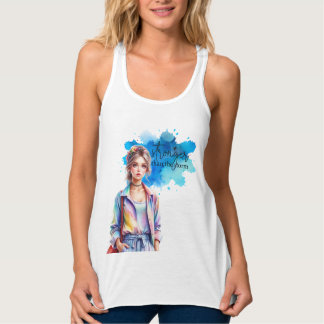 Camiseta Con Tirantes Más Fuerte Que la Tormenta Gráfico Inspirador