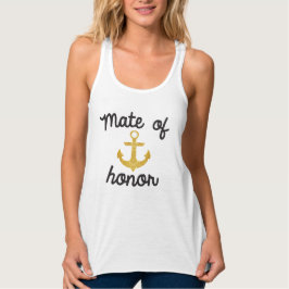 Camiseta Con Tirantes Mate De Honor Nautical Anchor Tee