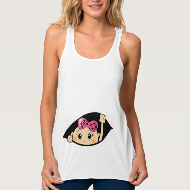 CAMISETA CON TIRANTES MATERNIDAD DIVERTIDA, EMBARAZO, EMBARAZO (Anverso)