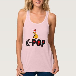 Camiseta Con Tirantes ♥ Me encanta KPop Fabfect Slim fit Racerback Tank 
