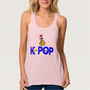 Camiseta Con Tirantes ♥ Me encanta KPop Fabfect Slim fit Racerback Tank 