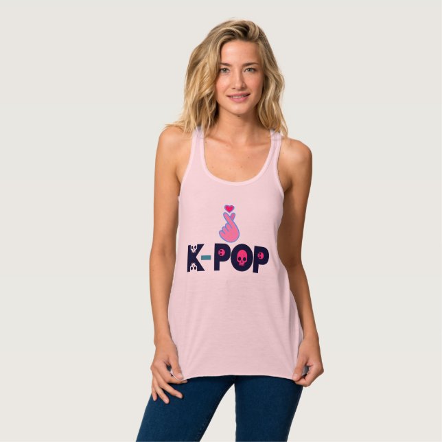 Camiseta Con Tirantes ♥ Me Encanta KPop Fabulous Flowy Racerback Tank To (Anverso completo)