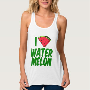 Camiseta Con Tirantes Me encanta la sandía Lindo verano