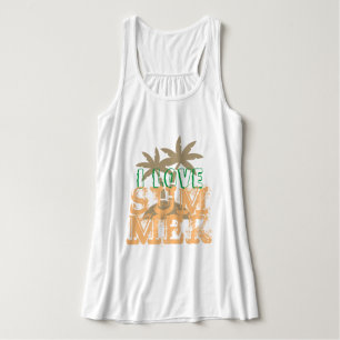 Camiseta Con Tirantes Me encanta la sublimación de vibraciones de verano