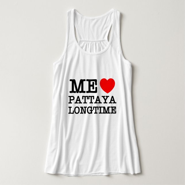 CAMISETA CON TIRANTES ME ENCANTA PATTAYA DURANTE MUCHO TIEMPO (Diseño del anverso)