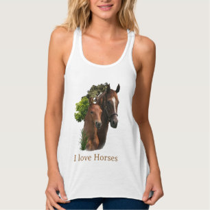 Camiseta Con Tirantes Me encantan los caballos
