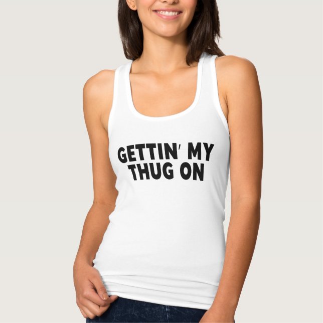 Camiseta Con Tirantes Me Enfrenta, Gracioso. (Anverso)