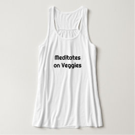 Camiseta Con Tirantes Medita sobre el tanque de verduras