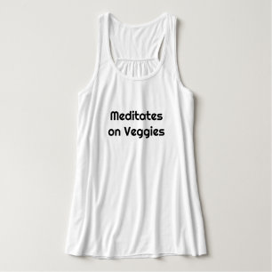 Camiseta Con Tirantes Medita sobre el tanque de verduras