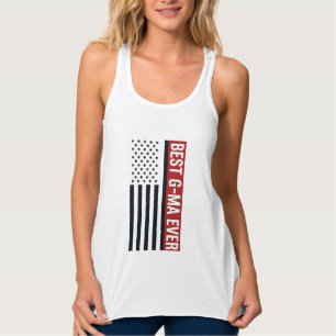 Camiseta Con Tirantes Mejor diseño vectorial de bandera patriótica G-Ma