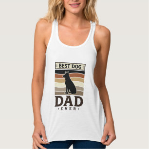 Camiseta Con Tirantes Mejor papá de perro vintage diseño de amante de pe