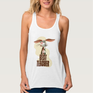 Camiseta Con Tirantes Mejor Profesor Conejo de Humor de Aula