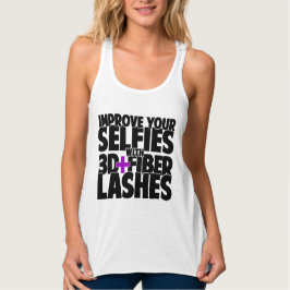 Camiseta Con Tirantes Mejora tus selfies con pestañas 3d + Fibra