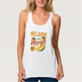 Camiseta Con Tirantes "Melanina & Mango" Tanque de Verano de Patrimonio