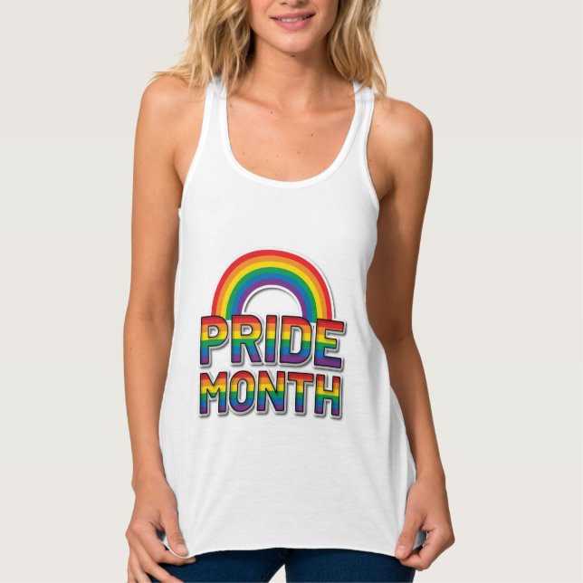 Camiseta Con Tirantes Mes del orgullo: mujeres arcoiris (Anverso)