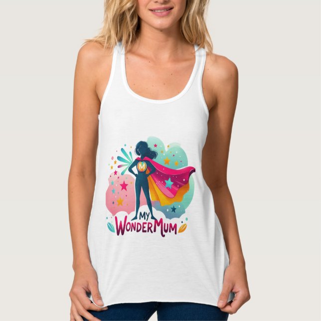 Camiseta Con Tirantes Mi mamá maravilla (Anverso)