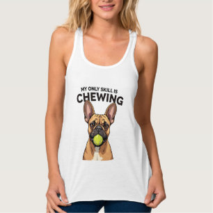 Camiseta Con Tirantes Mi única habilidad es masticar pelotas de tenis de