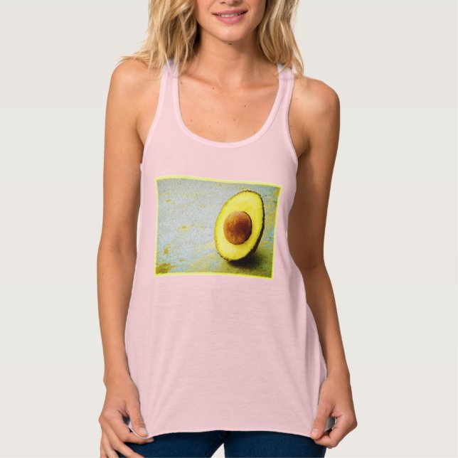 Camiseta Con Tirantes "Mitad aguacate" Foto Cute. ¡Hazte con una en Zazz (Anverso)