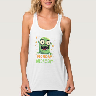 Camiseta Con Tirantes Moda de lunes a miércoles - Divertido Monster Tee