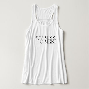 Camiseta Con Tirantes Moda de Miss a Sra.   Novia