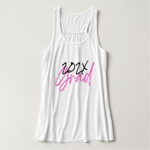 Camiseta Con Tirantes Moda de Personalizado de Año de Grado Rosado Calie