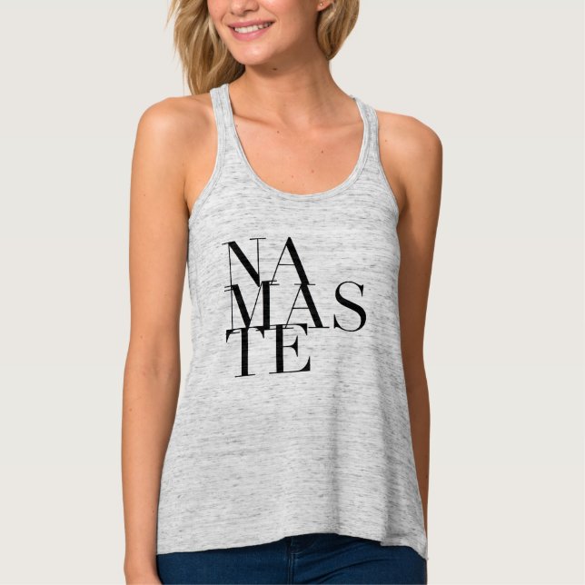 Camiseta Con Tirantes Moda Namaste Yoga Músculo Tank (Anverso)