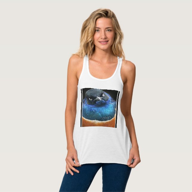 Camiseta Con Tirantes Modelos de aves: Aves Locas 01-01 (Anverso completo)