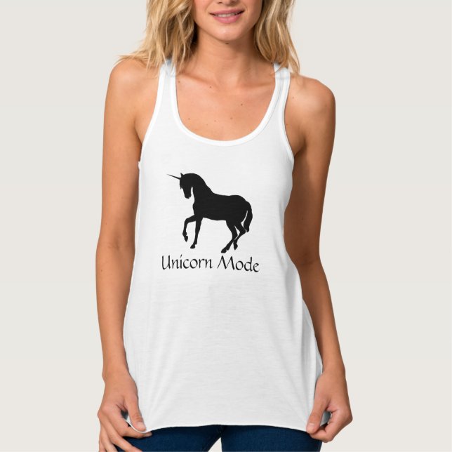 Camiseta Con Tirantes Modo Unicornio (Anverso)
