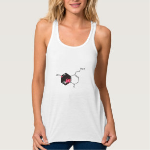 Camiseta Con Tirantes Molécula química con visión del espacio ultrate
