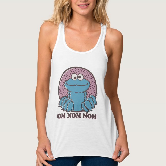Camiseta Con Tirantes Monstruo de las Galletas | Om Nom Nom (Anverso)