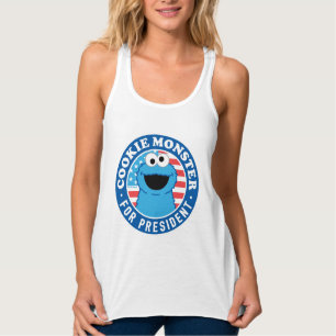 Camiseta Con Tirantes Monstruo de las Galletas para Presidente