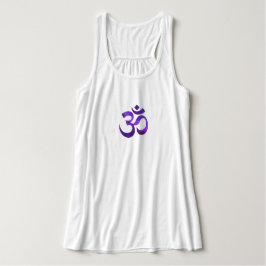 Camiseta Con Tirantes Morado cielo Om Bella+Canvas Flagrante yoga tanque