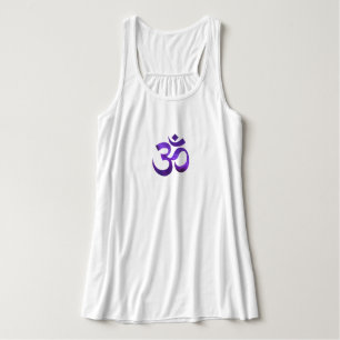 Camiseta Con Tirantes Morado cielo Om Bella+Canvas Flagrante yoga tanque