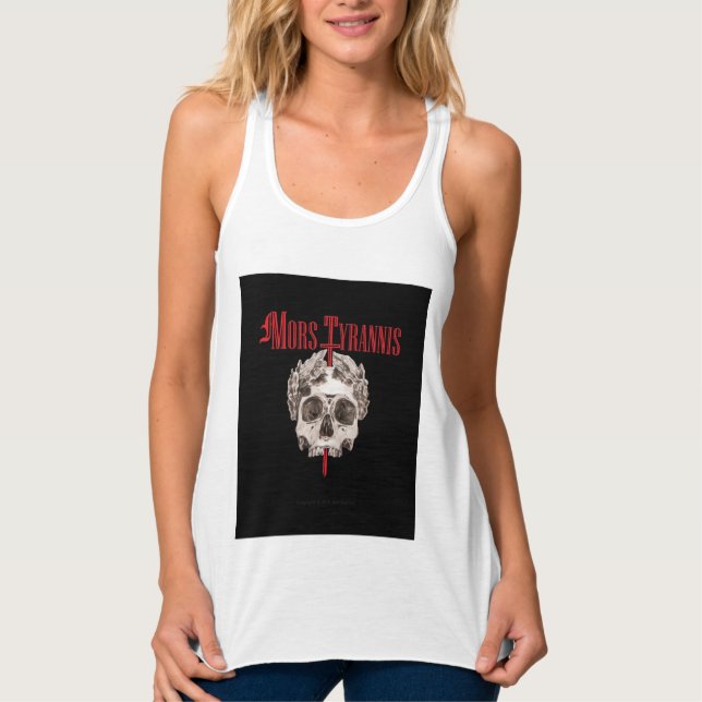Camiseta Con Tirantes Mors Tyrannis Viste (Latín "Muerte A Los Tiranos") (Anverso)