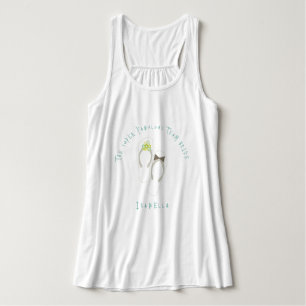 Camiseta Con Tirantes Mr & Mrs Flip Flops Green Flowers Beach Wedding