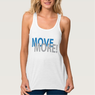 Camiseta Con Tirantes Mueva el tanque de más mujer