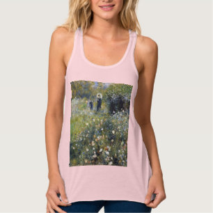 Camiseta Con Tirantes Mujer con un parasol en un jardín de Auguste Renoi