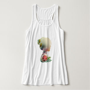 Camiseta Con Tirantes Mujer Flor