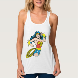 Camiseta Con Tirantes Mujer Maravilla con esposas brillantes