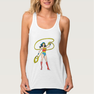 Camiseta Con Tirantes Mujer Maravilla parada con Lasso