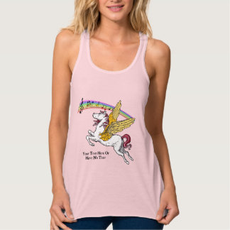 Camiseta Con Tirantes Música arcoiris Pegasus Gold Wings Mitología grieg