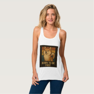 Camiseta Con Tirantes Nacido para ser diseño gráfico gratuito para los a