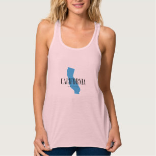 Camiseta Con Tirantes Nacido y criado en California