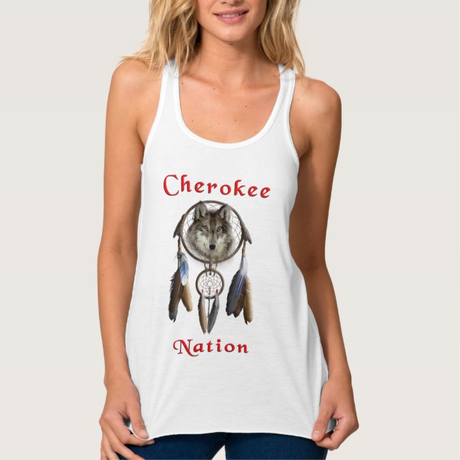 Camiseta Con Tirantes Nación de Cherokee (Anverso)