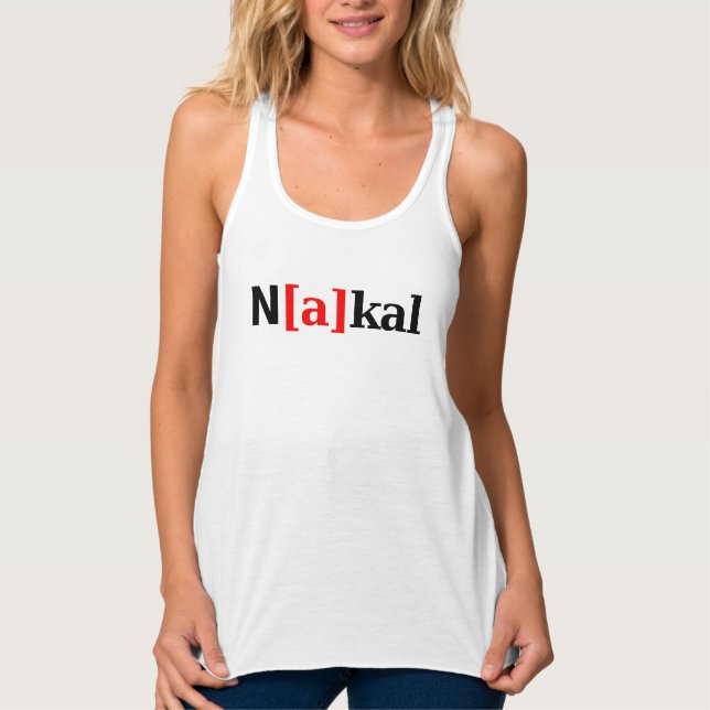 Camiseta Con Tirantes Nakal - travieso (Anverso)