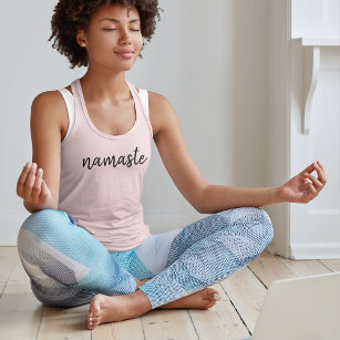 Camiseta Con Tirantes Namaste   Yoga de meditación espiritual moderna