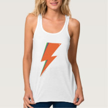 NARANJA del NP Bolt Flowy Racerback Tank