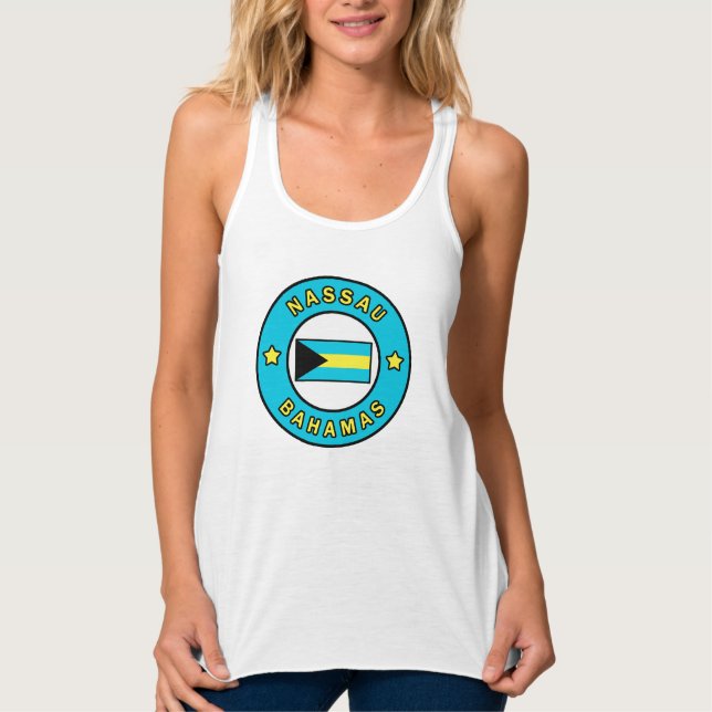 Camiseta Con Tirantes Nassau Bahamas (Anverso)