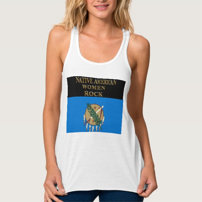 CAMISETA CON TIRANTES NATIONAL AMERICA MUJERES ROCK (Anverso)